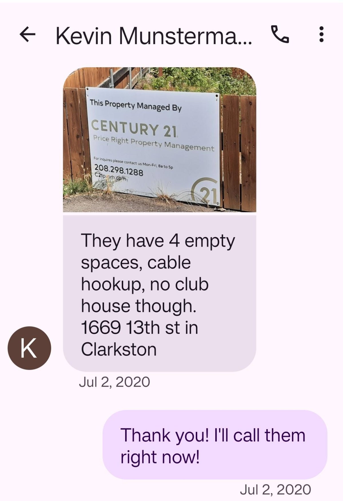 Kevin Munstermann, July 2nd, 2020