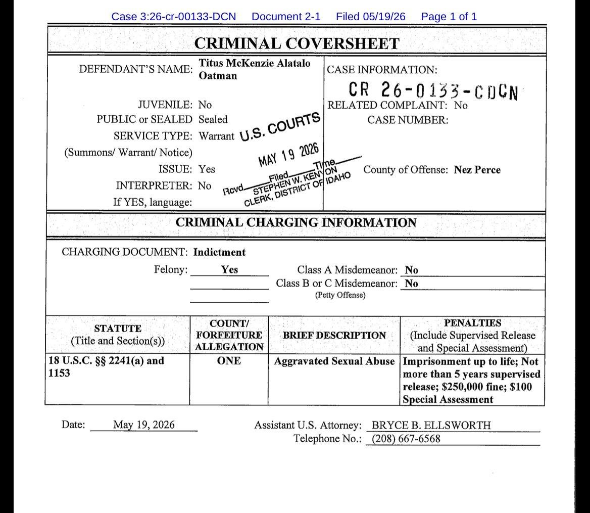 Criminal Charging Information